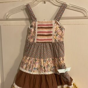 Matilda Jane Sz. Child’s 2 ENCHANTED GARDEN ARABELLA RAINBOW DRESS